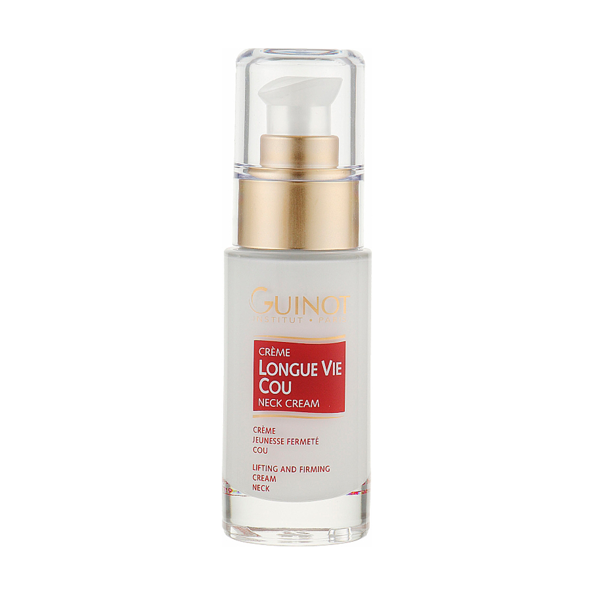 Зміцнювальний крем для шиї Guinot Longue Vie Cou Firming Vital Neck Care Довге життя клітини, 30 мл